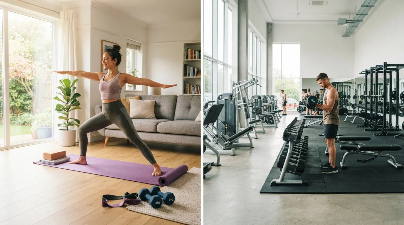 Home Workouts vs. Gym Workouts: What Changes and What Stays the Same