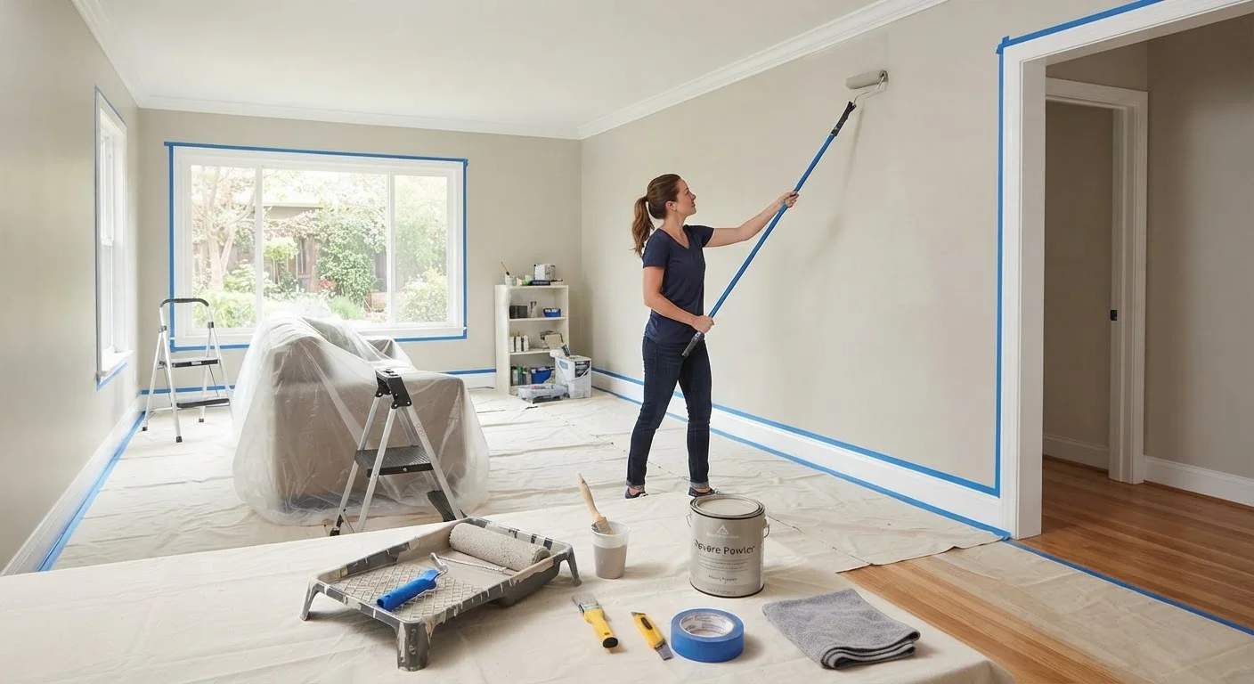 Painting Interior Walls Without the Mess and Regret