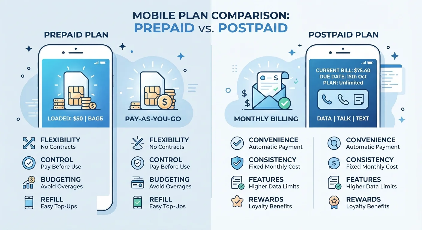 Prepaid vs. Postpaid Phone Plans: What Actually Changes