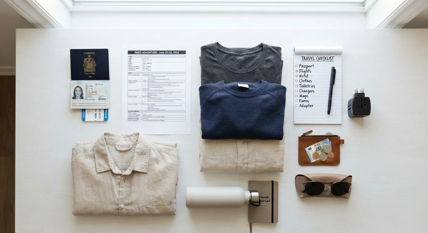 Trip Planning Pre-Departure Checklist